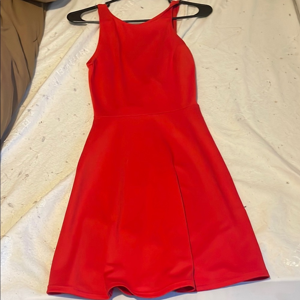 Red Sleeveless Women's Dress